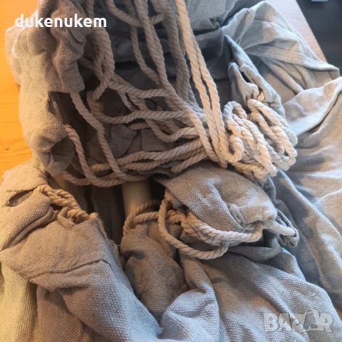 Висяща люлка тип хамак XL, за вътрешна и външна употреба – до 150 кг, снимка 9 - Градински мебели, декорация  - 53119979