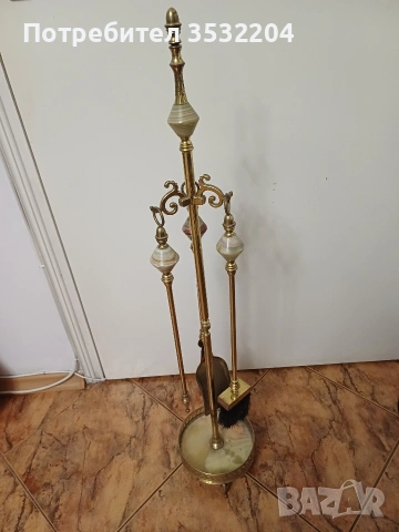 Бронзов сет за камина