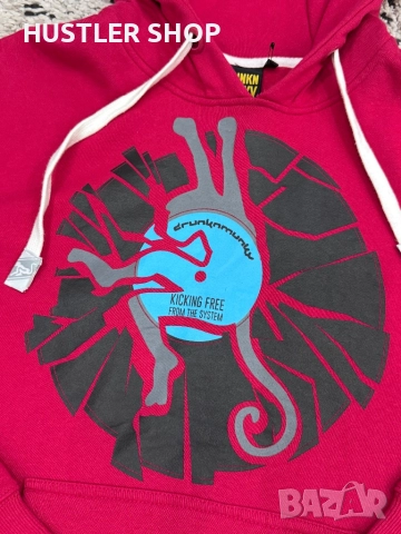 Мъжки суитшърт DRUNKN MUNKY. Размер M/L, снимка 2 - Спортни дрехи, екипи - 52943889