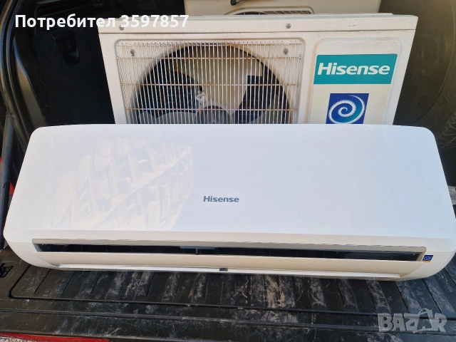 Инверторен Климатик Hisense 12 Работещ отлично , снимка 5 - Климатици - 53830806