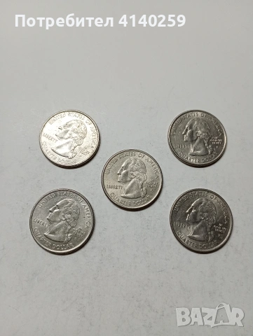 САЩ МОНЕТИ ЛОТ 1/4 КУОРТЪР ДОЛАР 2000 Г , снимка 2 - Нумизматика и бонистика - 53311546