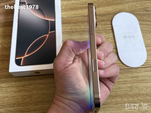 iPhone 16 Pro Max 256GB Desert Titanium/Като Нов/Батерия 96%, снимка 5 - Apple iPhone - 53776818