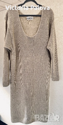 RUNDHOLZ дизайнерска ленена плетена рокля/туника, снимка 2 - Рокли - 53728841