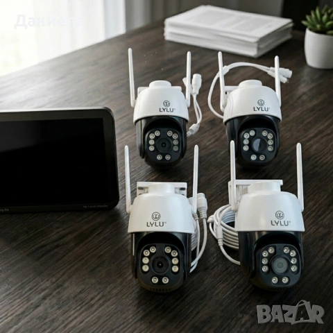 Комплект 4 камери HD с дисплей - интелигентно засичане на движение и сигурност, снимка 3 - HD камери - 53782992