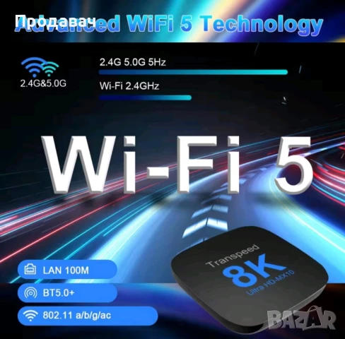 Tv Box Transpeed 4ram 64gb , снимка 3 - Части и Платки - 50524657