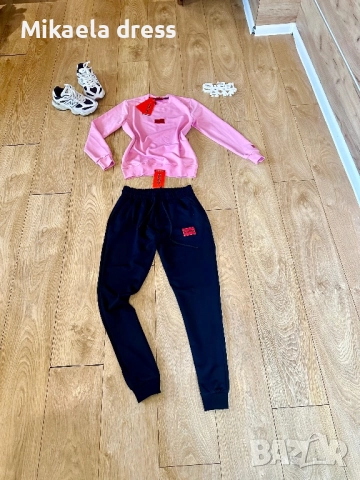 Разкошен сет за всекидневна употреба от Hugo Boss в розов цвят.СМ и Л размер, снимка 6 - Спортни екипи - 51994237