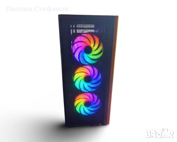 Нов! Геймърски компютър – Ryzen 5 5500 / RX 590 8GB / 16GB RAM / NVMe 