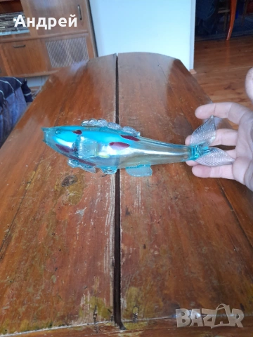 Стъклена фигура,фигурка,риба #8