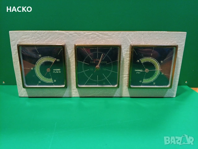 Метеорологична Станция,Термометър,Барометър,Влагомер Made in GDR