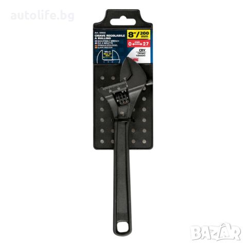 Гаечен френски ключ раздвижен - 8"/200 мм, снимка 4 - Аксесоари и консумативи - 45745090