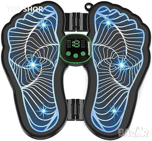 Нова Сгъваема преносима електрическа масажна постелка за крака Облекчава болка