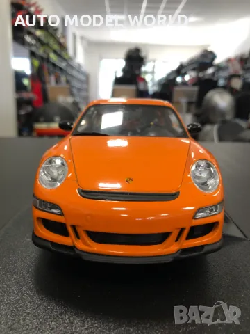 Mетална колекционерска количка WELLY PORSCHE 911 GT2 1:18 NEW, снимка 4 - Колекции - 47123211