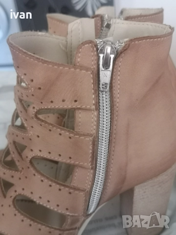 дизайнерски дамски обувки с ток 38 номер Italy, снимка 5 - Дамски обувки на ток - 51866512