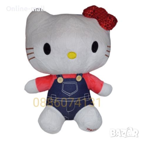 Голяма плюшена играчка Hello Kitty Sanrio, 50см Плюшена играчка Кити, снимка 5 - Плюшени играчки - 46805023