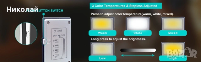 Led лампа със щипка , снимка 10 - Лед осветление - 53453762