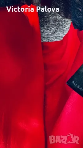 Рокля/потник с коприна  ALLSAINTS Британия, снимка 6 - Рокли - 50366533