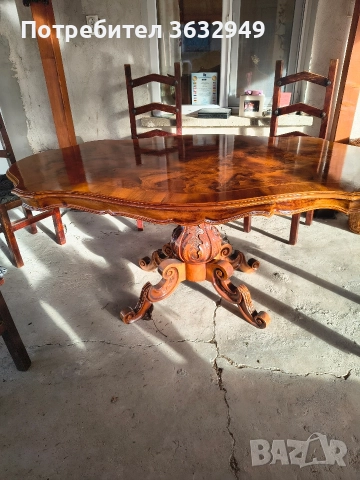 масивна маса, снимка 6 - Антикварни и старинни предмети - 52950110