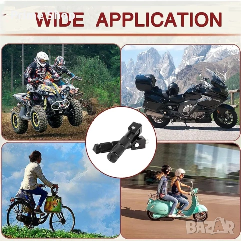 УНИВЕРСАЛНИ АЛУМИНИЕВИ СГЪВАЕМИ СТЕПЕНКИ ЗА МОТОЦИКЛЕТИ И ATV (2 БР.), снимка 5 - Части - 53514817