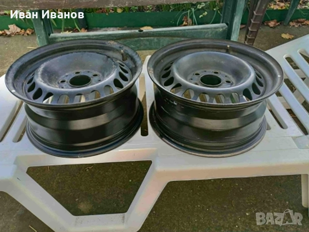 железни джанти за Мерцедес / Mercedes / 15 цола, снимка 2 - Гуми и джанти - 52351427