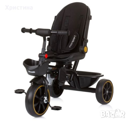 Триколка със сенник Chipolino - Max Sport, обсидиан, снимка 5 - Детски велосипеди, триколки и коли - 45465501