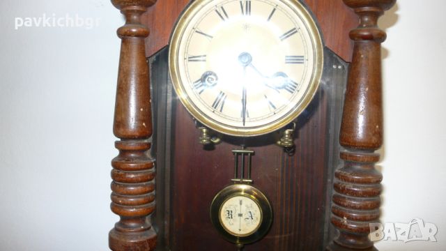 Стенен часовник, снимка 6 - Антикварни и старинни предмети - 46218323