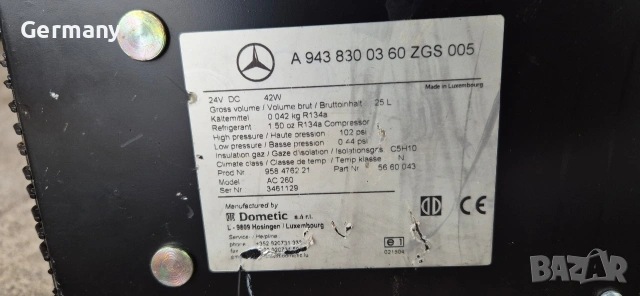 dometic хладилник за камион каравана кемпер mercedes 12v 24v, снимка 4 - Аксесоари и консумативи - 54058200