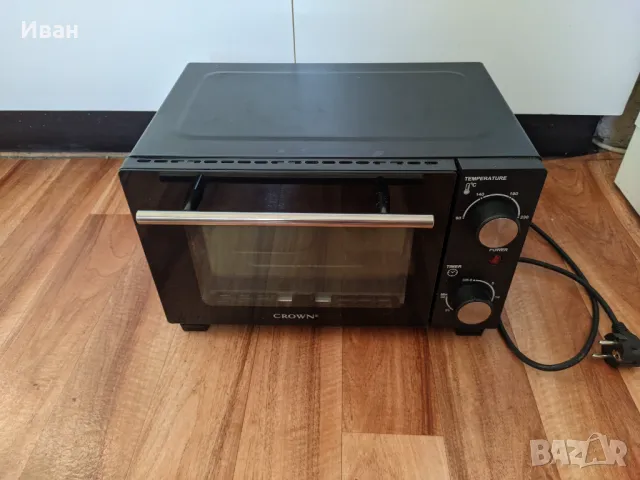 Минифурна Crown 10 л, 800 W, снимка 1 - Печки, фурни - 46947415