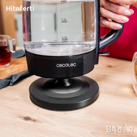 	Електрическа кана Cecotec ThermoSense 320 Clear, 1.7 л, 2200 W,, снимка 3 - Кани - 53817457