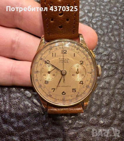 Titus Chronograph 18K, снимка 2 - Мъжки - 53664345