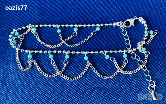 Бижута с кристали SWAROVSKI. Колиета 2 бр. по € 18/бр. и к-т колие и обици за € 14, гривна подарък, снимка 6 - Колиета, медальони, синджири - 54174305