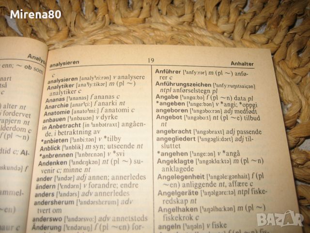 Немско-норвежки / норвежко-немски джобен речник, снимка 5 - Чуждоезиково обучение, речници - 46291059
