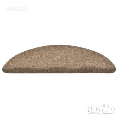 vidaXL Самозалепващи стелки за стъпала, 15 бр, кремави, 56x17x3 см(SKU:322354), снимка 5 - Килими - 49226793