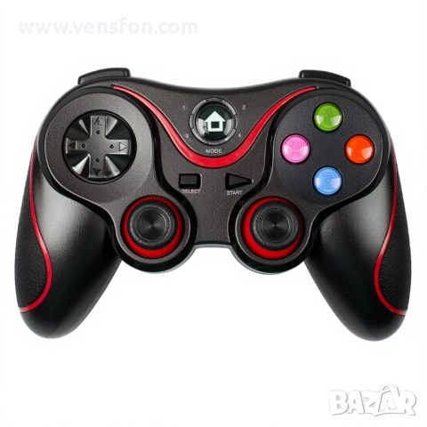 	XO Безжичен контролер Switch/Android/PC/PS4, /черен+червен/ – GP5, снимка 4 - Аксесоари - 52834393