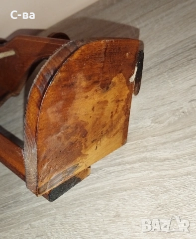 Дървена поставка за чаши и бутилка , снимка 3 - Аксесоари за кухня - 54063730