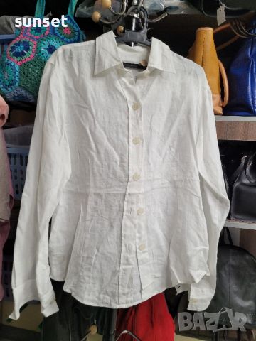 Бяла ленена риза- XL, снимка 1 - Ризи - 45418670