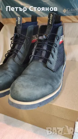 Елегантни мъжки боти от естествена кожа LEVIS №44, снимка 3 - Мъжки боти - 50149957