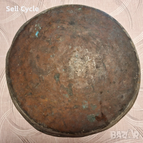 ✅КАЧЕСТВЕНА МЕДНА ТАВА - ИНЕМ - 40 СМ❗, снимка 3 - Антикварни и старинни предмети - 51973802