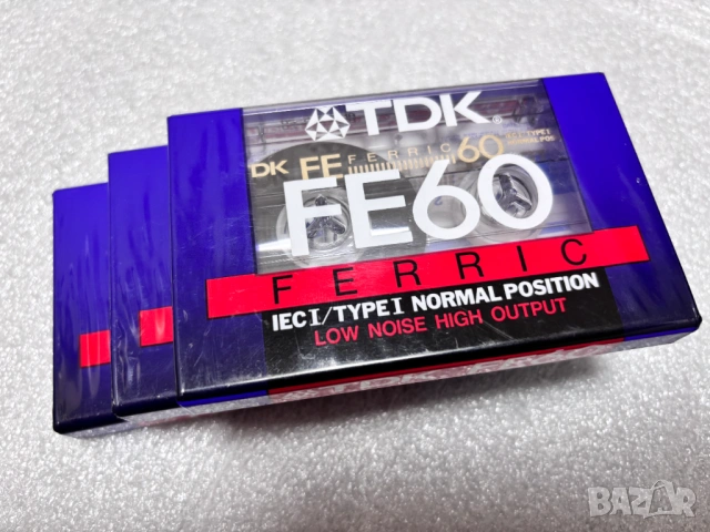 Нови! Запечатани! Аудио касети TDK FE60 FERRIC IEC I / TYPE I NORMAL POSITION, снимка 2 - Аудио касети - 54218757
