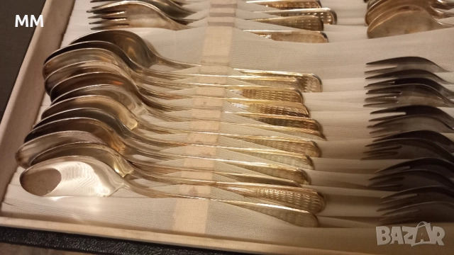Комплект прибори П.Денев Перла , снимка 2 - Прибори за хранене, готвене и сервиране - 52541927
