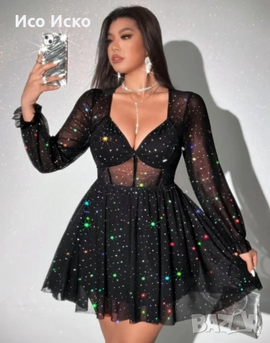 Дамска модерна рокля , снимка 2 - Рокли - 51980087