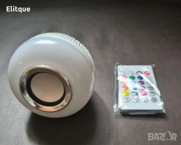 Цветна LED крушка с дистанционно управление – 16 цвята