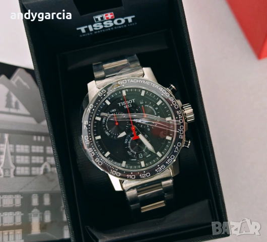  TISSOT SUPERSPORT CHRONO T125.617.11.051.00 ЧИСТО НОВ часовник кутия 100% оригинал , снимка 6 - Мъжки - 53707327