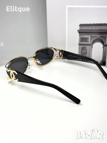 слънчеви очила chanel с ув защита,кутия , калъф и кърпичка на марката , снимка 2 - Слънчеви и диоптрични очила - 54215329