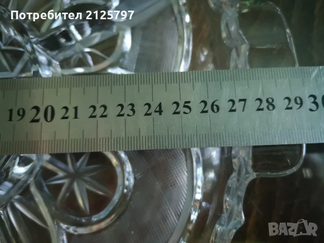 Кристално плато за сервиране, снимка 8 - Прибори за хранене, готвене и сервиране - 51275792