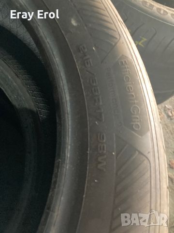 2бр - 215 55 17 - GOODYEAR - 2022 година - 7мм грайфер, снимка 3 - Гуми и джанти - 46157826