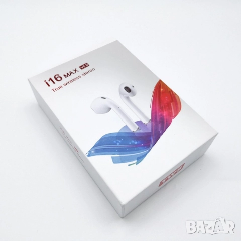 Безжични слушалки с управление на всички функции чрез докосване i16 Max TWS EP40, снимка 7 - Слушалки и портативни колонки - 52125505