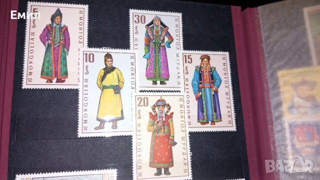 Пощенски марки Монголия, снимка 2 - Филателия - 52886201