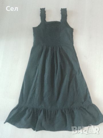 Черна дълга рокля Л, снимка 1 - Рокли - 46086579