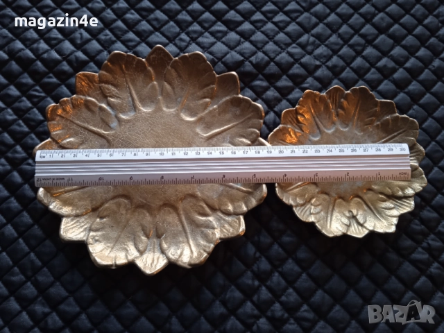 Винтидж 2 бр купички за ядки и свещи, Мед и месинг,, снимка 2 - Антикварни и старинни предмети - 52419472