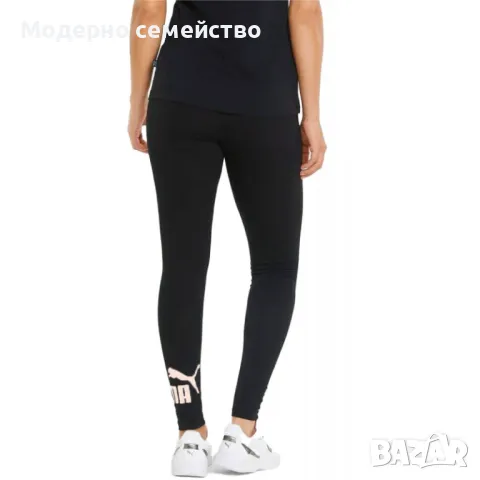 Дамски спортен клин PUMA Essentials+ Metallic Logo Leggings Black W, снимка 2 - Клинове - 46865589